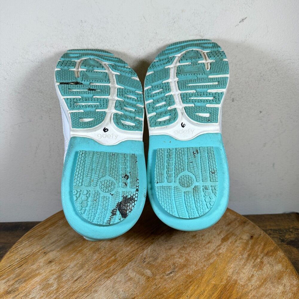 Gravity Defyer Gdefy Sneakers‎ Shoes TB9037FWP White Blue Women's Size 6.5 - Picture 7 of 8